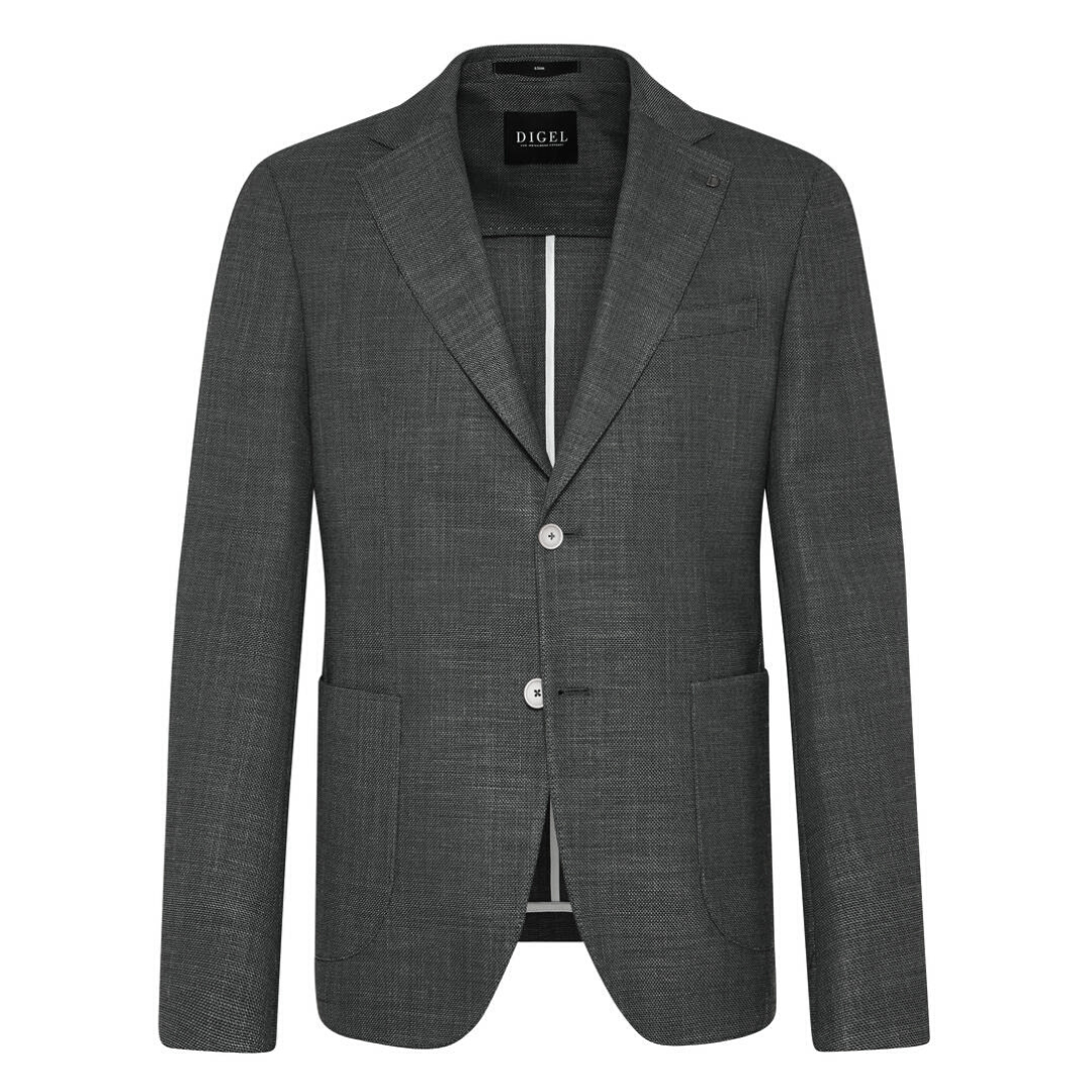 Gotstyle Fashion - Digel Blazers Melange Patch Pocket Blazer - Grey