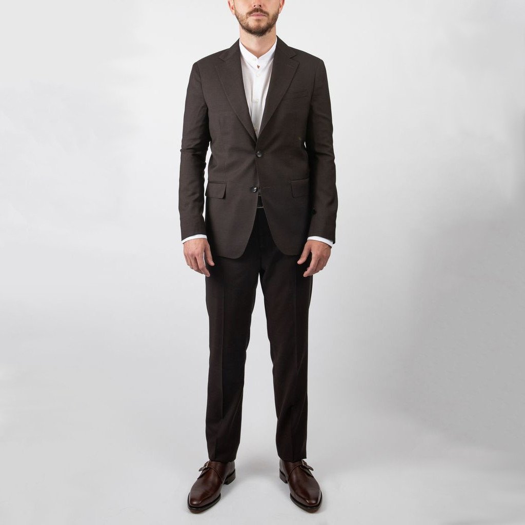 Gotstyle Fashion - 0909 Suits Tonal Glen Plaid Wool Suit