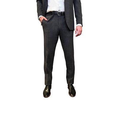 Gotstyle Fashion - Jack Victor Suits Patch Pocket Heathered Suit - Charcoal
