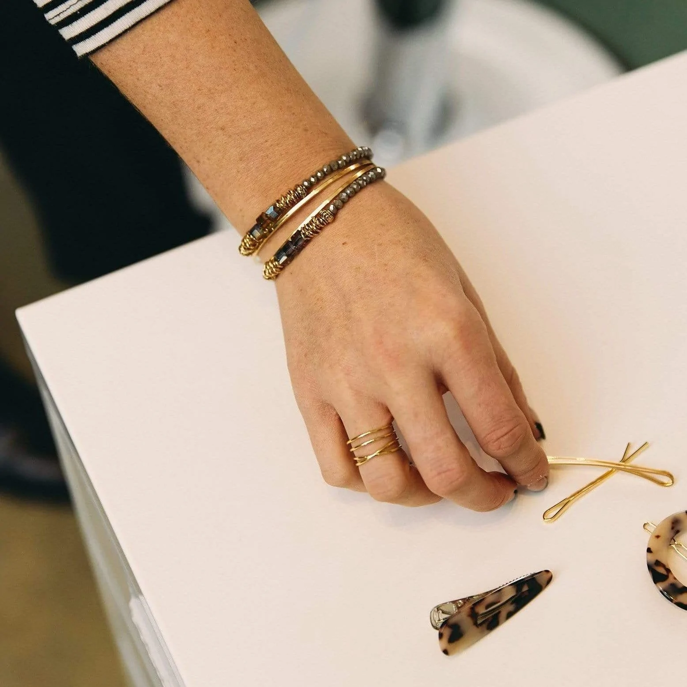 Gotstyle Fashion - Lover's Tempo Jewellery Marilla Stretch Bracelet - Licorice