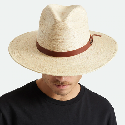 Gotstyle Fashion - Brixton Hats Field Proper Straw Hat with Leather Band - Natural
