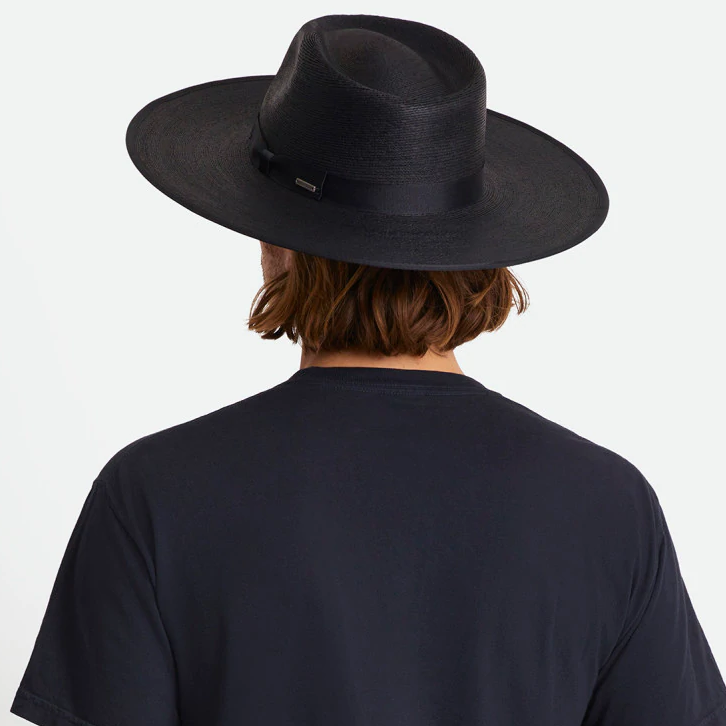 Gotstyle Fashion - Brixton Hats Jo Straw Rancher Hat with Grosgrain Band - Black