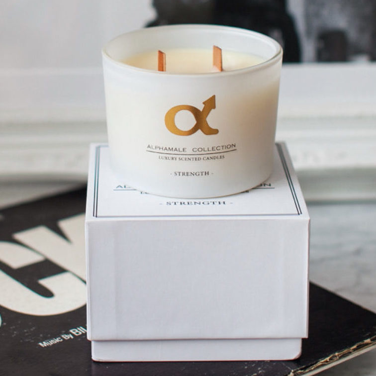 Gotstyle Fashion - AlphaMale Collection Gifts Soy Wax Essential Oils Candle - Strength - Agar Wood