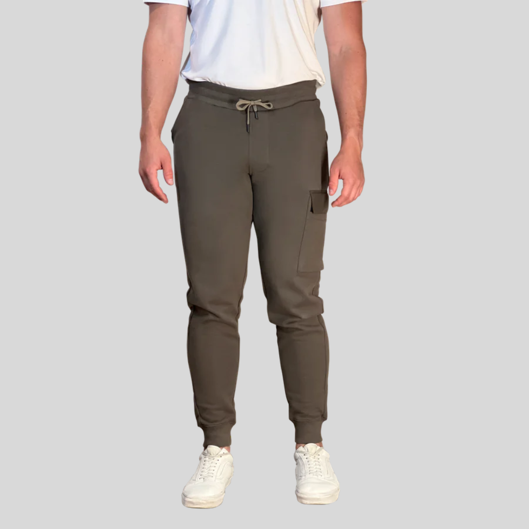 Gotstyle Fashion - WAHTS Joggers Cargo Pocket Sweatpants - Dark Khaki